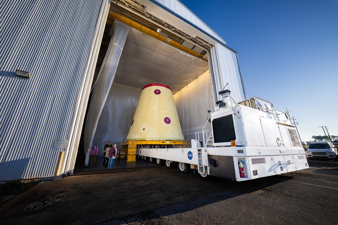 NASA moves SLS Hardware for Artemis III at Marshall Space Flight Center